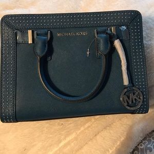 Michael kors crossbody steel blue